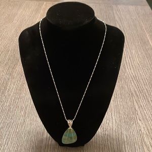 Sterling silver and turquoise necklace